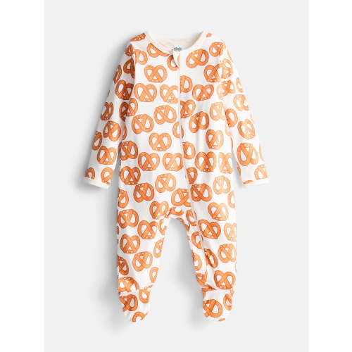 Wonder Nation Unisex Baby Sleep and Play Cotton Pajamas, Sizes Preemie-6-9 Months