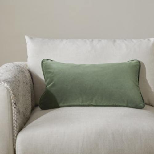 Lucca Velvet Small Pillow - Plush Pacific Green | Article