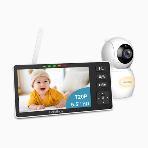 5.5" HD Non-WiFi Video Baby Monitor with Split Screen