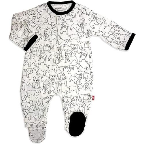 Magnetic Me Footie Pajamas Soft Modal Baby Sleepwear with Quick Magnetic Fastener | Boys and Girls Sleeper Preemie-24 Months