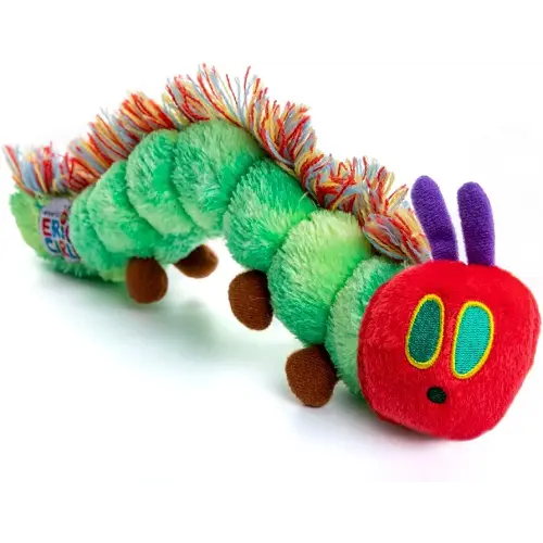 KIDS PREFERRED World of Eric Carle, The Very Hungry Caterpillar Bean Bag Toy, 10 inches