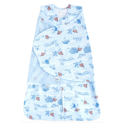 Blue Finding Nemo Newborn Swaddle | HALO