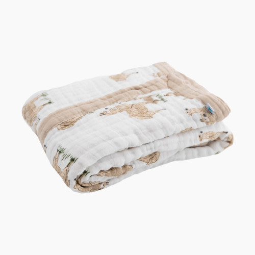 Little Unicorn Cotton Muslin Baby Receiving Quilt - Llama Llama