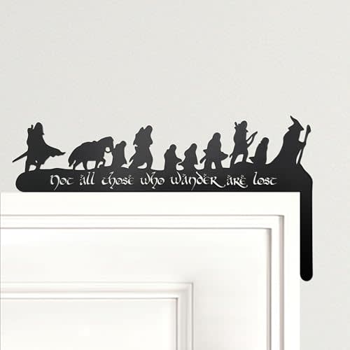 Lord Middle-Earth Inspired Metal Door Corner Decor Lord Decor, Right Side | Hobbit Decor, Metal Door Decor for Home, Unique Gift for Lord Fans
