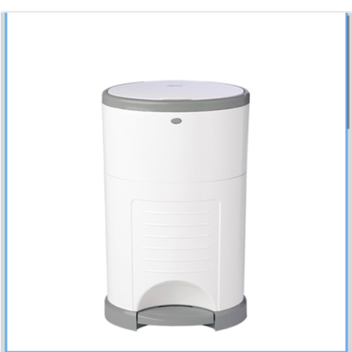 Diaper Dekor Classic Hands-Free Diaper Pail | Easiest to Use | Just Step – Drop – Done | Doesn’t Absorb Odors | Most Economical Refill System | 70% Recycled Materials | EKO White