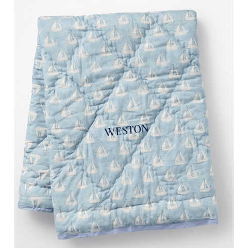 Block Print Quilted Blanket