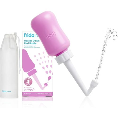 Frida Mom Upside Down Peri Bottle for Postpartum Care, Portable Bidet