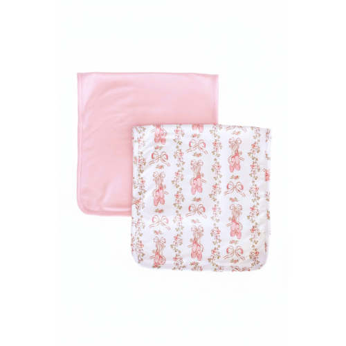 Ballet Blossoms 2pc Burp Cloth Set