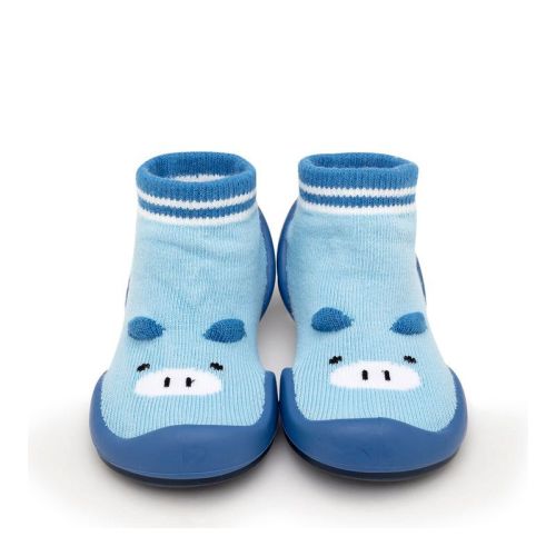 Komuello Baby Shoes - Piglet Blue Size 12-18m