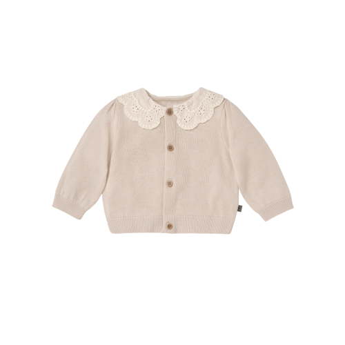 Modern Moments by Gerber Baby Girl Eyelet Collar Sweater, Sizes 0/3 Months - 24 Months