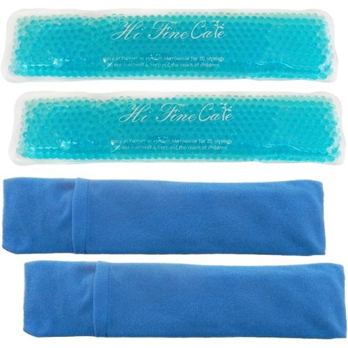Perineal Cooling Pad for Postpartum Recovery, Extra Durable Gel Cold Packs for Hemorrhoids & C-Section Relief, 2 Reusable Ice Packs & 2 Washable Covers, New Mom Gift