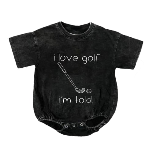 Baby I Love Golf I'm Told Romper
