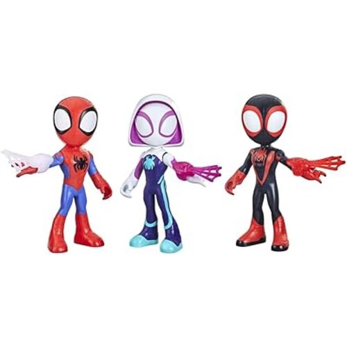 Spidey and his Amazing Friends Supersized Hero Multipack, 3 Large Action Figures, Marvel Preschool Super Hero Toy, Ages 3 and Up, 9 Inches (Amazon Exclusive)