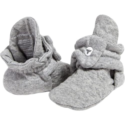 Burt's Bees Baby Unisex 100% Organic Cotton, Adjustable Booties