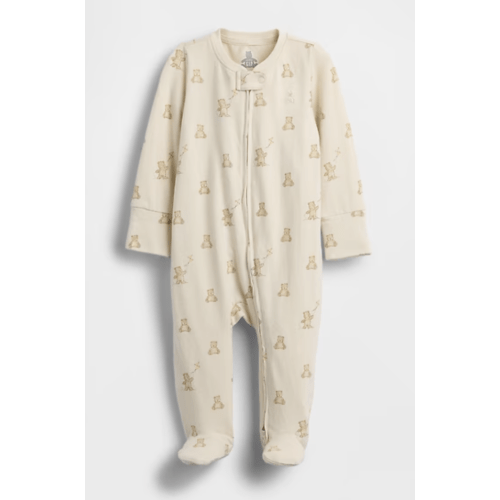 Baby Organic Cotton Footed Zip One-Piece