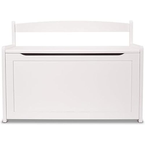 Melissa & Doug Toy Chest, Wooden Toy Storage Box with Safety-Hinged Lid, Kids Toys Storage Organizer for Playroom, Bedroom, & Montessori Classroom Furniture for Boys & Girls Ages 3+