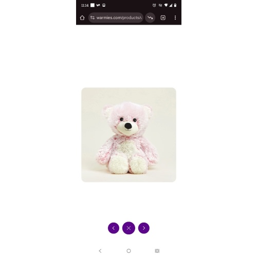 Pink Marshmallow Bear Warmies | Microwavable Pink Marshmallow Bear Warmies Stuffed Animal | Warmies USA