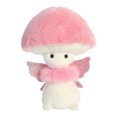 Aurora Small Fairy Fungi Friends Vibrant Stuffed Animal Pink 9"