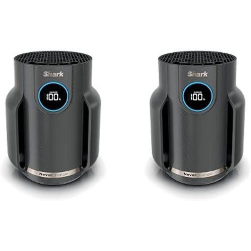 Shark NeverChange Compact Pro Air Purifier 2 pack, HP0712GY1, Dark Grey