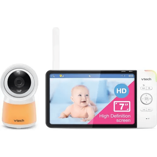 VTech RM7754HD Smart Wi-Fi Video Baby Monitor with 7” Display and 1080p HD Camera, Built-in Night Light & 1 Camera, White