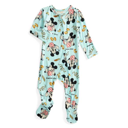 Character Baby Boys or Girls Cozy and Comfortable Viscose Two-Way Zip Footed Sleep 'N Play One-Piece Pajamas, Sizes 0M–6/9M