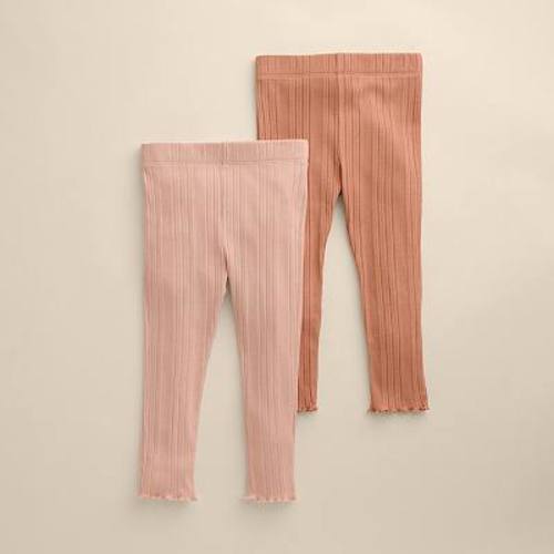 Baby & Toddler Girl Little Co. by Lauren Conrad 2-pk. Lettuce Edge Legging Set