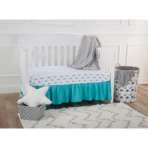 Whale Crib Sheet 100% Cotton