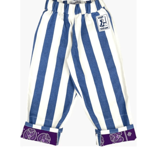 Club Trésor - Normandy Striped Evolutive Pants - Blue | Smallable
