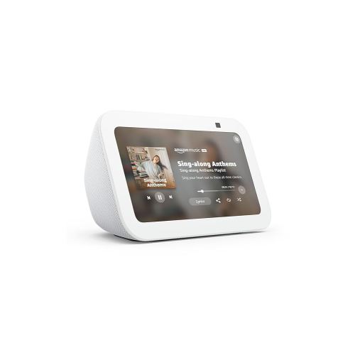 Amazon Echo Show 5 (newest model), Smart display, Designed for Alexa+, 2x the bass and clearer sound, Glacier White