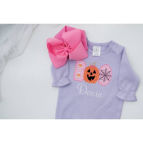 Girls Personalized Halloween Shirt, Embroidered Shirt for Toddler Girls, Girls Halloween Outfit, Personalized applique/embroidery shirt
