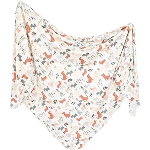 Copper Pearl Baby Swaddle Blanket - Premium Knit Baby Blanket, Large Soft Stretchy Receiving Blankets for Baby Boy and Girl, Swaddles for Newborn, Infant, and Toddler (Rufus)