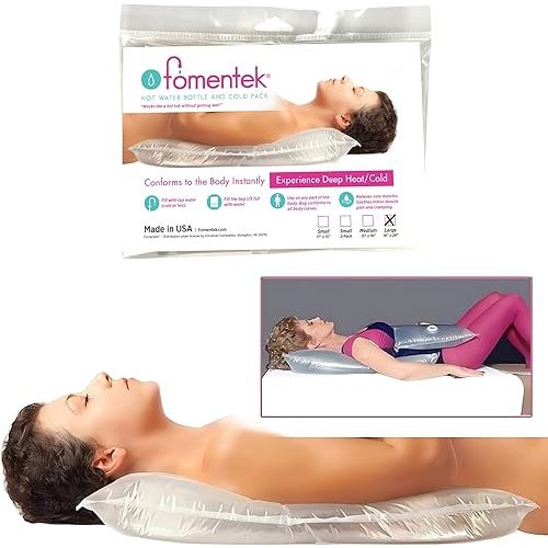 Fomentek Hot & Cold Water Bottle Therapy Bag, Made in USA, Large (21in x 23in)