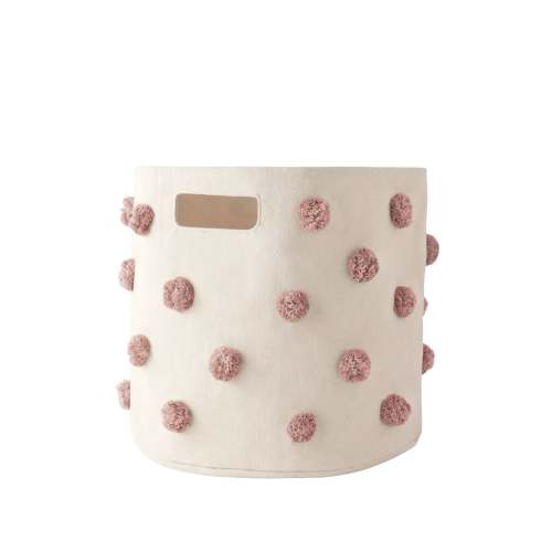 Pom Pom Basket Bin - Rose Pink – Pehr