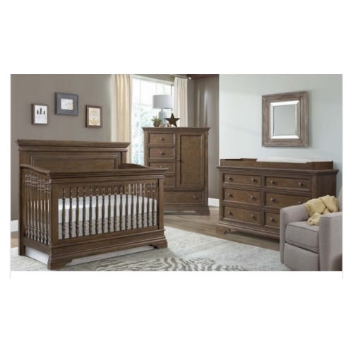Westwood Design Olivia 2pc Arch Top Convertible Crib Bedroom Set in Rosewood