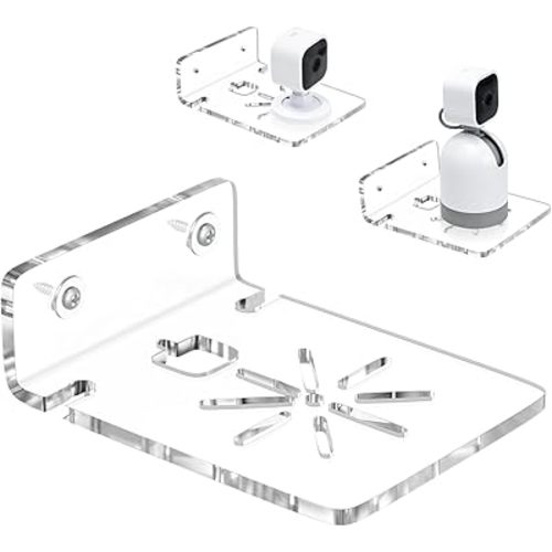 2Pack Acrylic Wall Mount for Blink Mini Pan-Tilt, Blink Mini Indoor Camera, Adhesive Wall Brackets, Ceiling Mounting