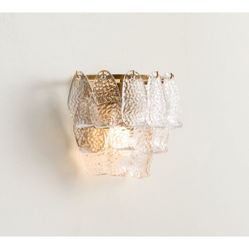 Alexandria Glass Tiered Sconce (8")