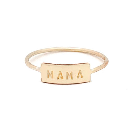 Mama Bar Ring | 14k Gold Fill & Sterling Silver