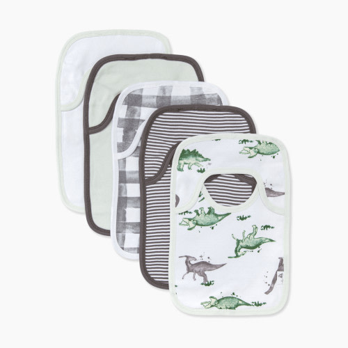 Burt's Bees Baby Organic Lap Shoulder Bib (5 Pack) - Happy Herbivores