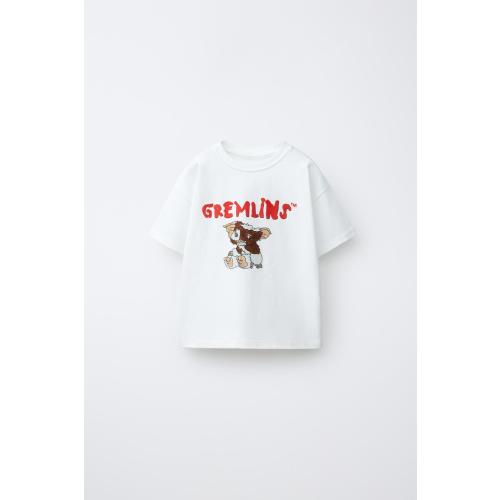 GREMLINS™ & © X DYLAN´S T-SHIRT CLUB X ZARA ILLUSTRATION T-SHIRT - White | ZARA United States