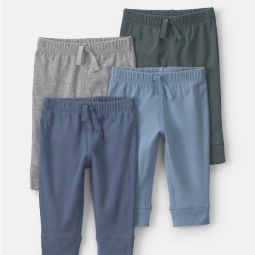 Baby Boy 4-Pack Pull-On Pants - Blue/Green | Carter's