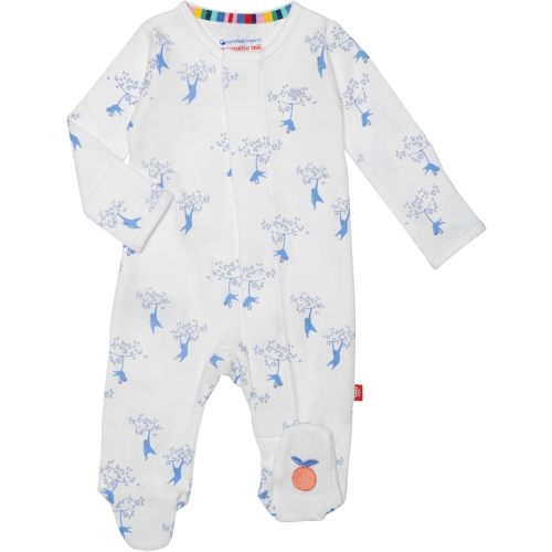 Magnetic Me 100% Organic Cotton Magnetic Baby Footie Pajamas | Super Soft Cotton Fabric | Available in PRE - 24M