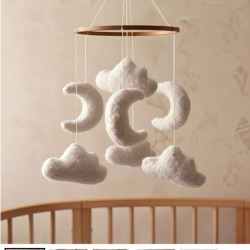 Marshmallow Sky - Baby Mobile