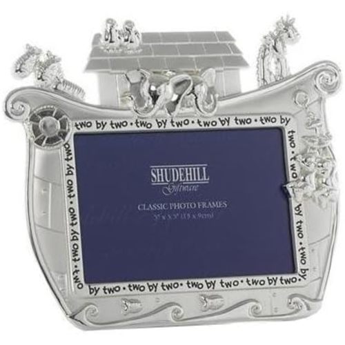 Shudehill Giftware Noah's Ark 6x4 Nursery Frame, Silver