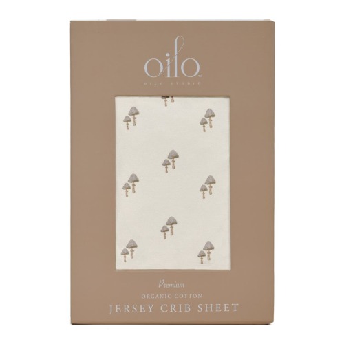 Print Organic Cotton Crib Sheet