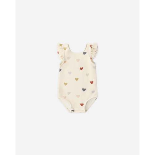 Scoop Back One-Piece Swimsuit Confetti Hearts – Quincy Mae