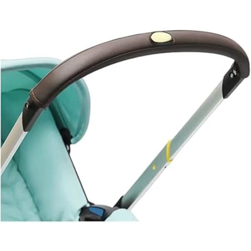 MINILUJIA Removable Zipper PU Leather Handlebar Cover Sleeve Protect Case Compatible with Doona Car Seat & Strollers (Brown)