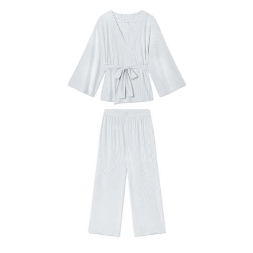 Women's Kimono Pajamas Set | Fog