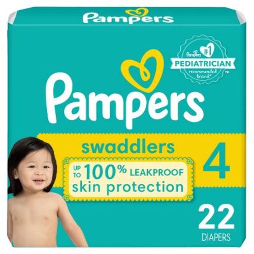 Pampers Swaddlers Active Baby Diapers Enormous Pack - Size 4 - 120ct