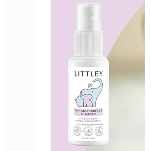 Littley Toy & Surface Cleaner | 8 oz | Alcohol-Free HOCl Spray for Baby Toys & High-Touch Surfaces | Fragrance-Free Formula | Gentle Cleaning for Everyday Messes