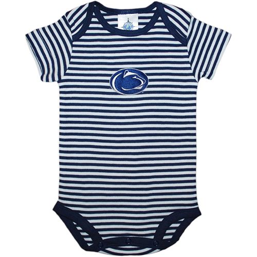 Pennsylvania State University Nittany Lions Striped Baby Bodysuit